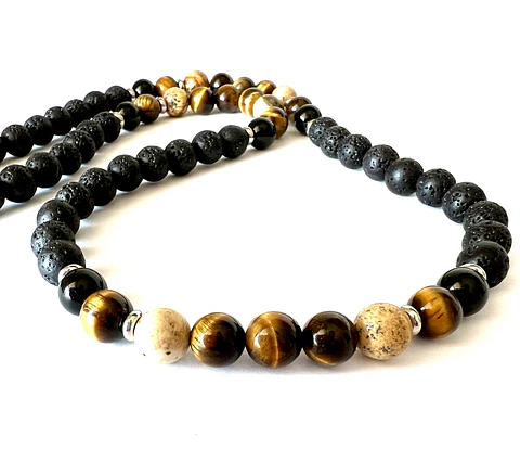 Collar de piedras naturales y semipreciosas