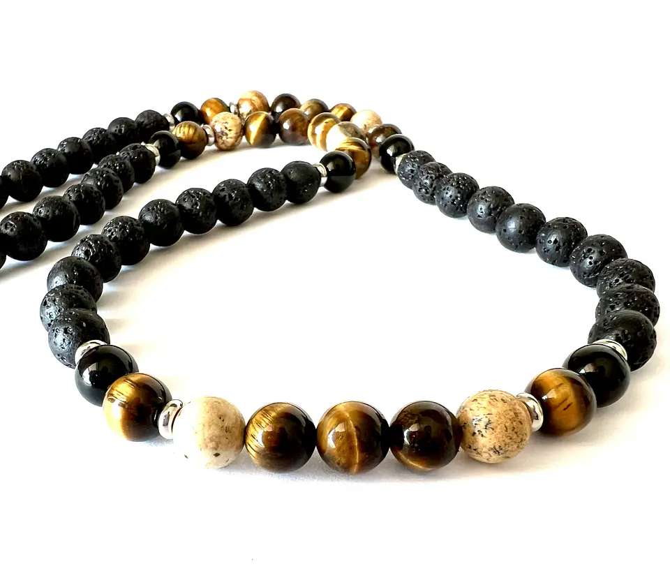 Collar de piedras naturales y semipreciosas 1