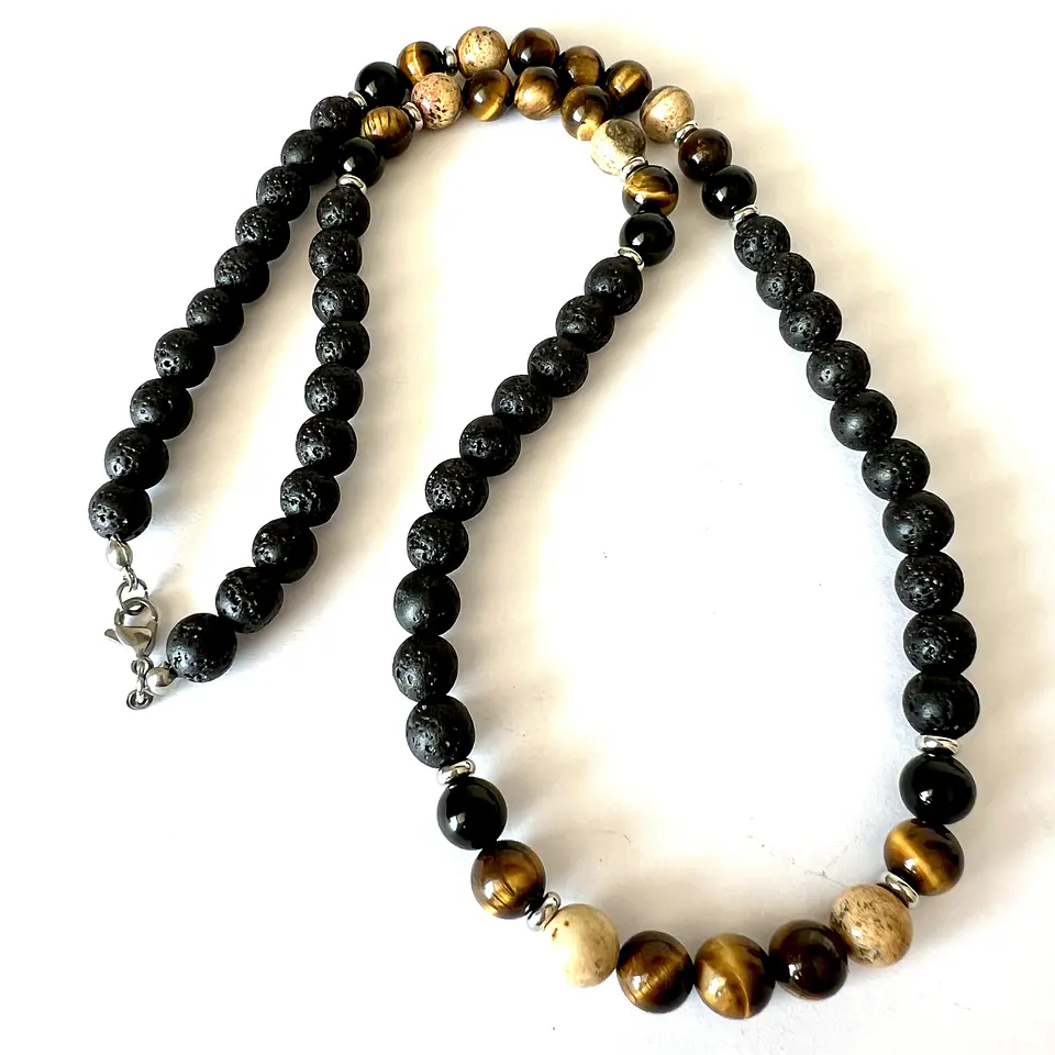 Collar de piedras naturales y semipreciosas 3
