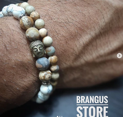 Pulsera Doble VIP Piedra Semipreciosas
