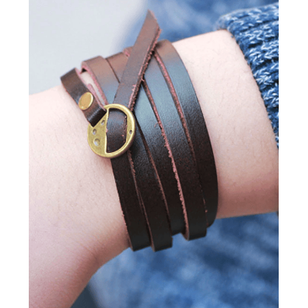 Pulsera Cuero - Larga estilo Vintage 2