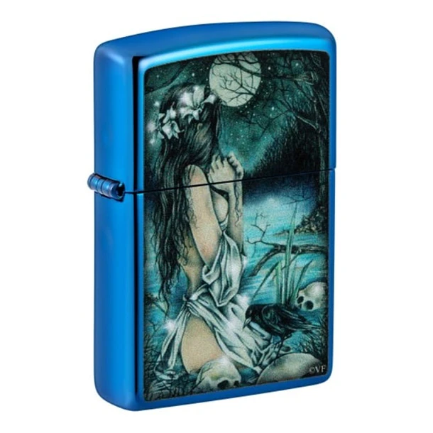 Zippo Victoria Francés High Polish Blue