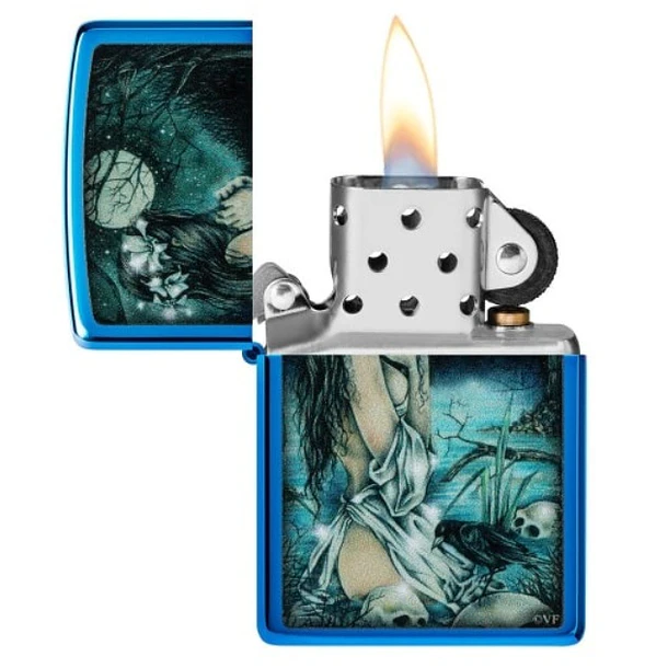 Zippo Victoria Francés High Polish Blue 3