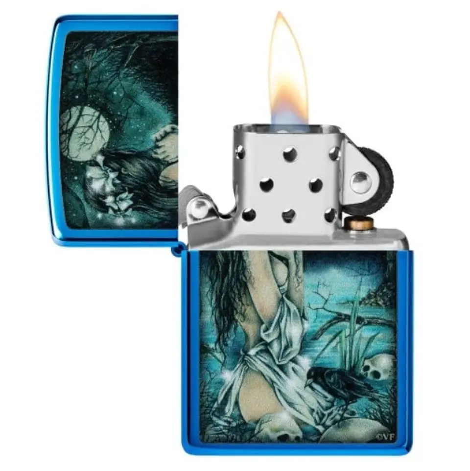 Zippo Victoria Francés High Polish Blue 3