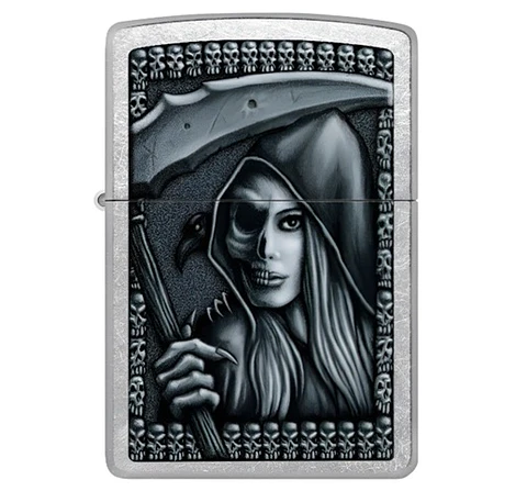 Zippo Grim Beauty Plateado