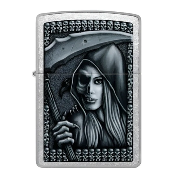 Zippo Grim Beauty Plateado