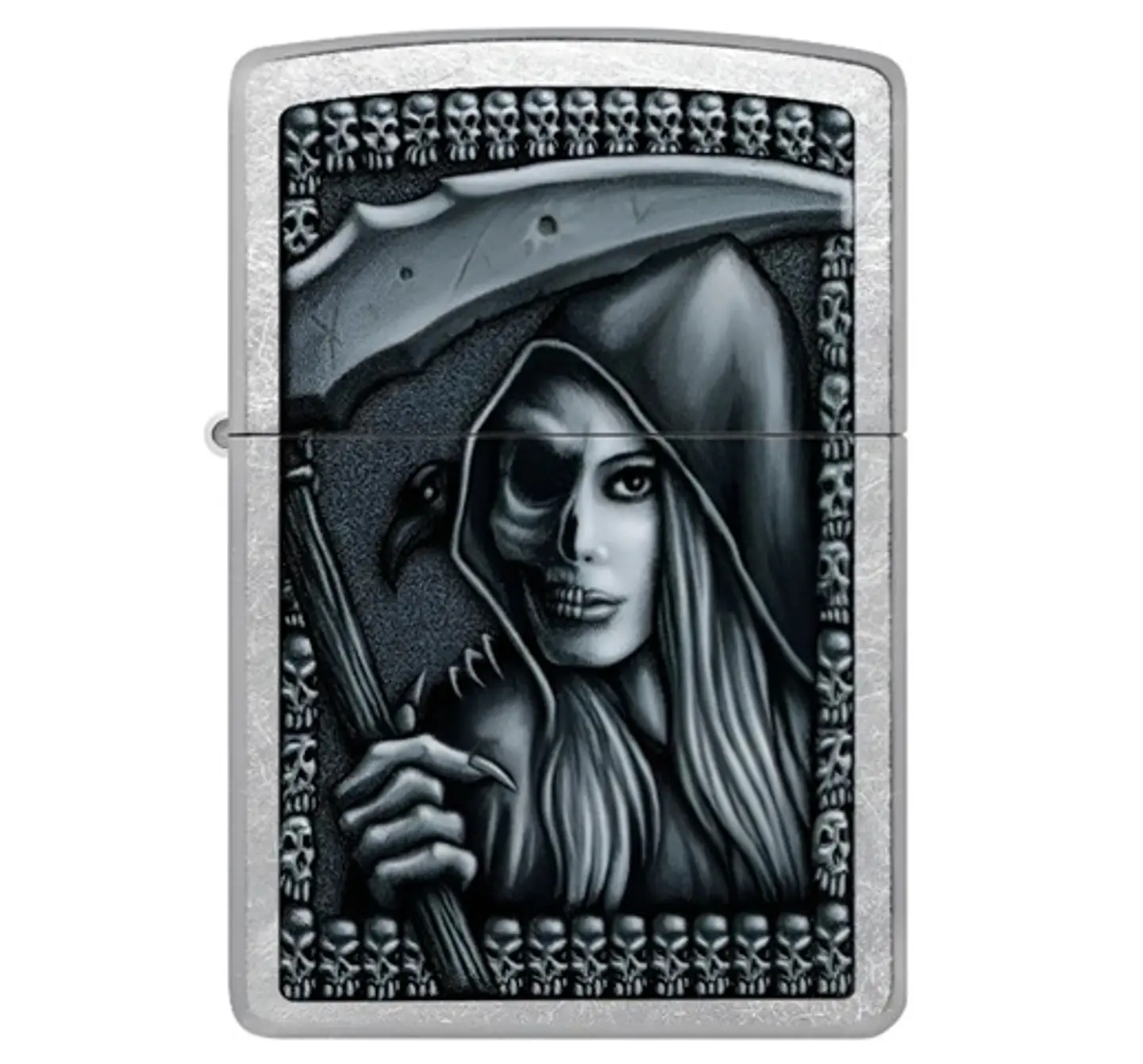 Zippo Grim Beauty Plateado 1