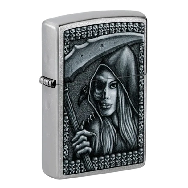 Zippo Grim Beauty Plateado 3