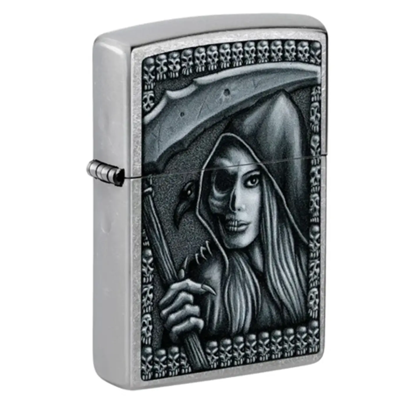 Zippo Grim Beauty Plateado 3