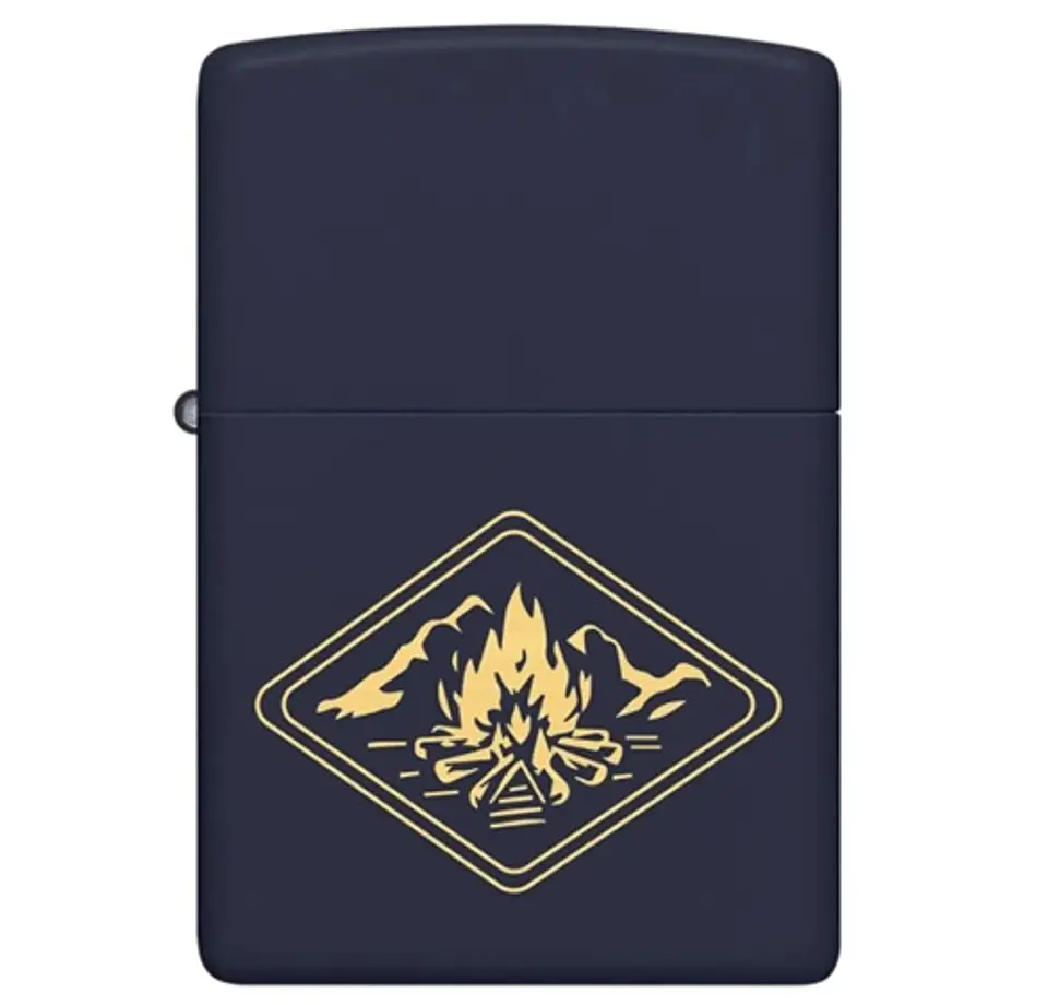 Zippo Campfire Design Azul 1