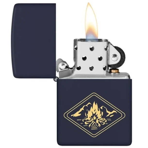 Zippo Campfire Design Azul 2