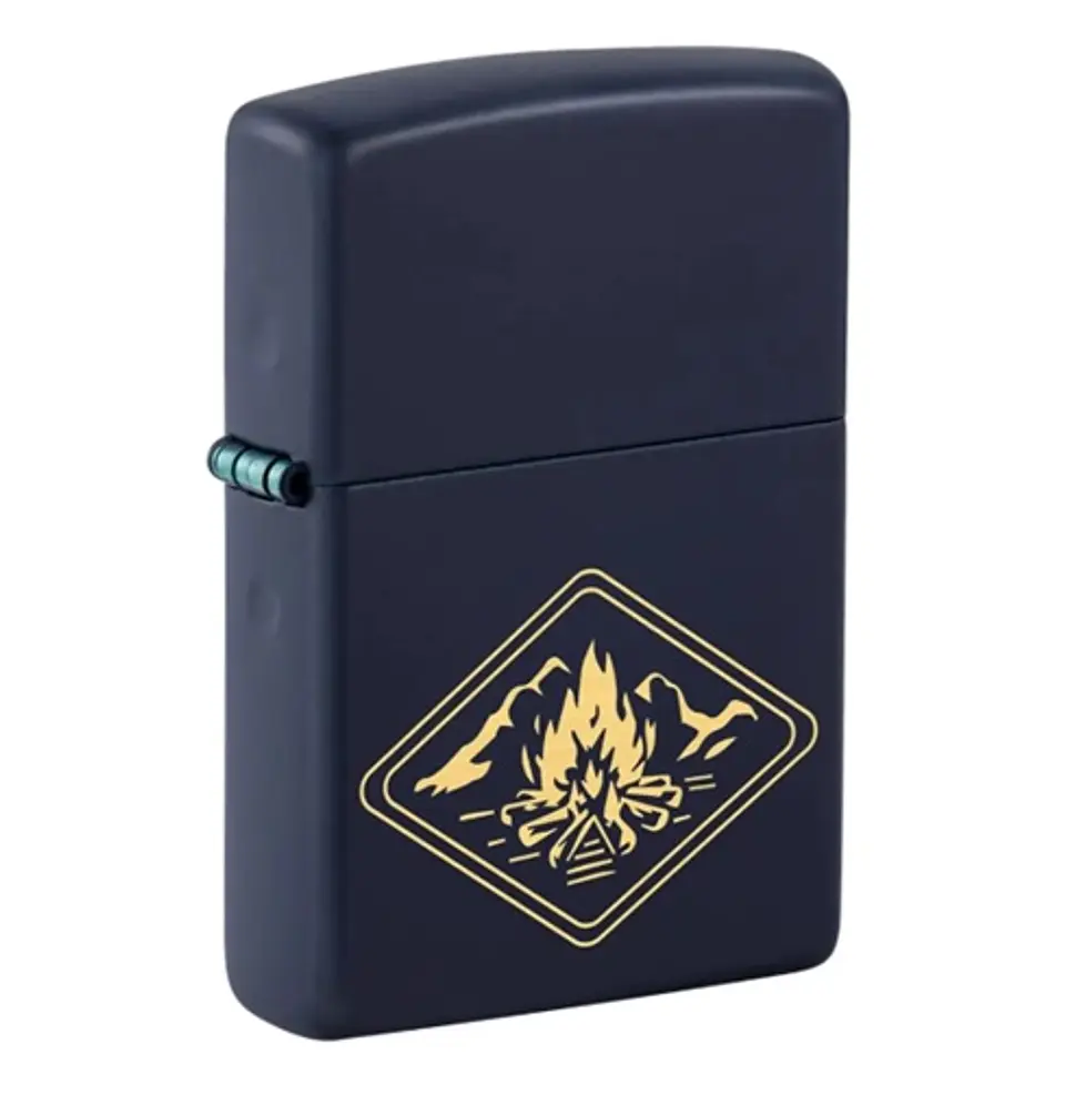 Zippo Campfire Design Azul 3