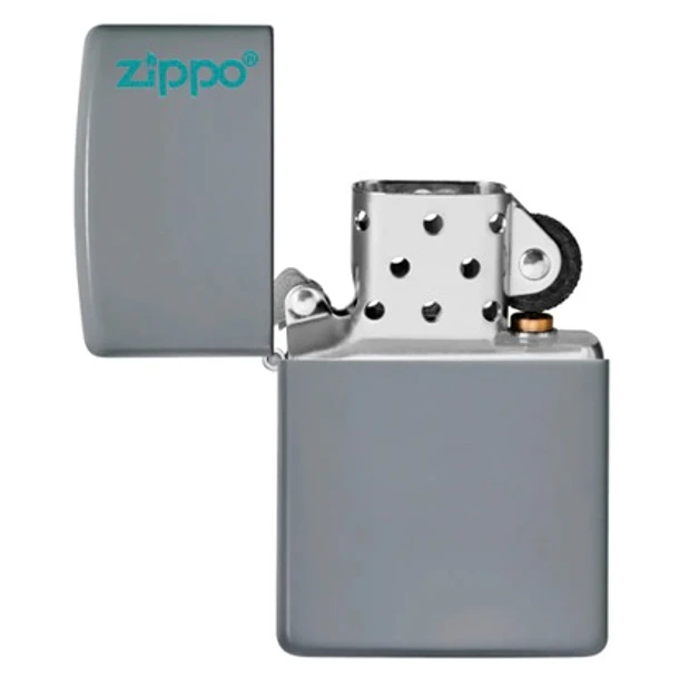 Zippo Flat Grey Logo 2