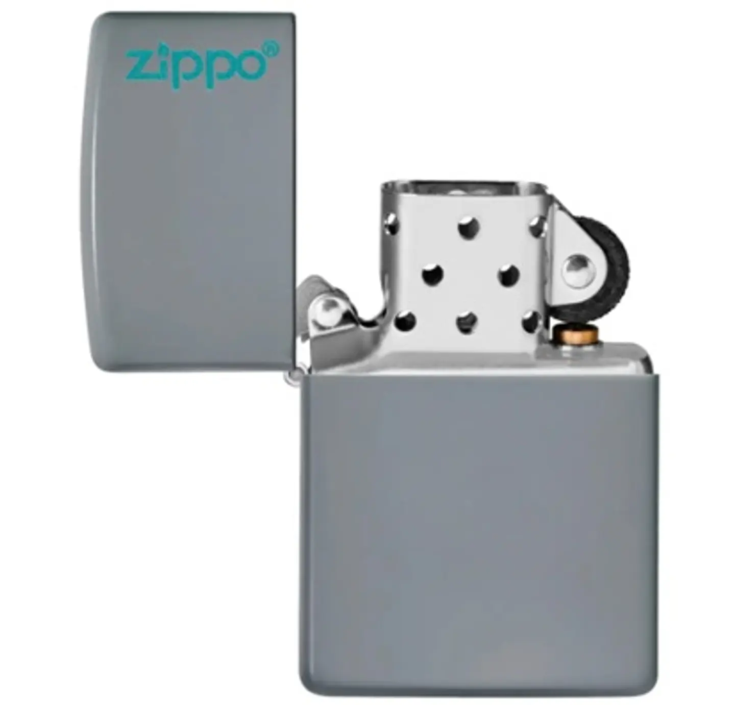 Zippo Flat Grey Logo 2