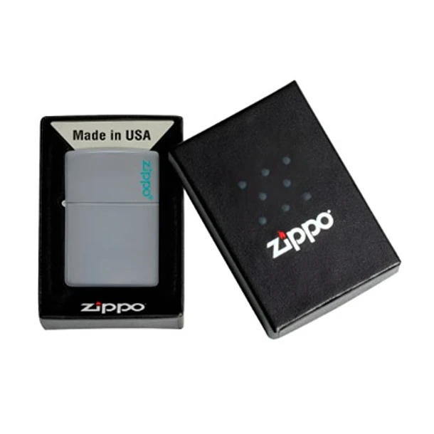 Zippo Flat Grey Logo 3