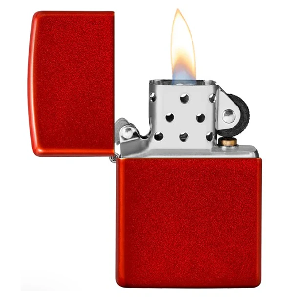 Zippo Rojo metalizado clásico 3