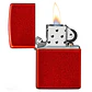 Zippo Rojo metalizado clásico - Miniatura 3