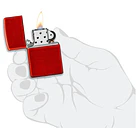 Zippo Rojo metalizado clásico 4
