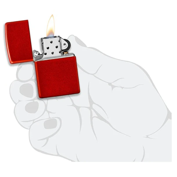 Zippo Rojo metalizado clásico 4