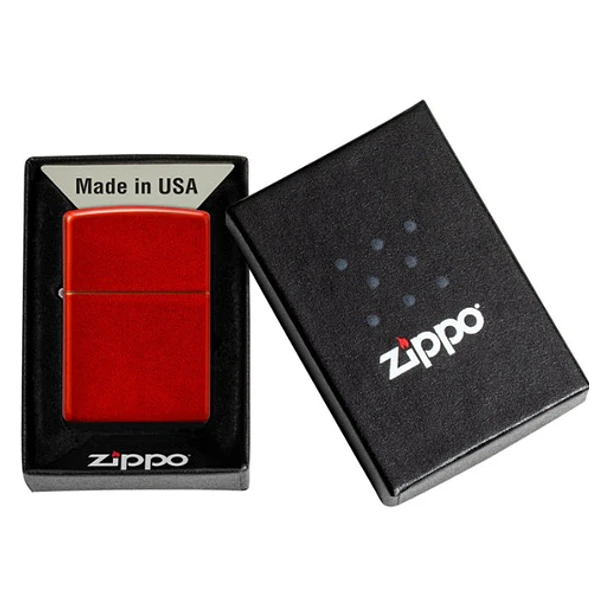 Zippo Rojo metalizado clásico 5
