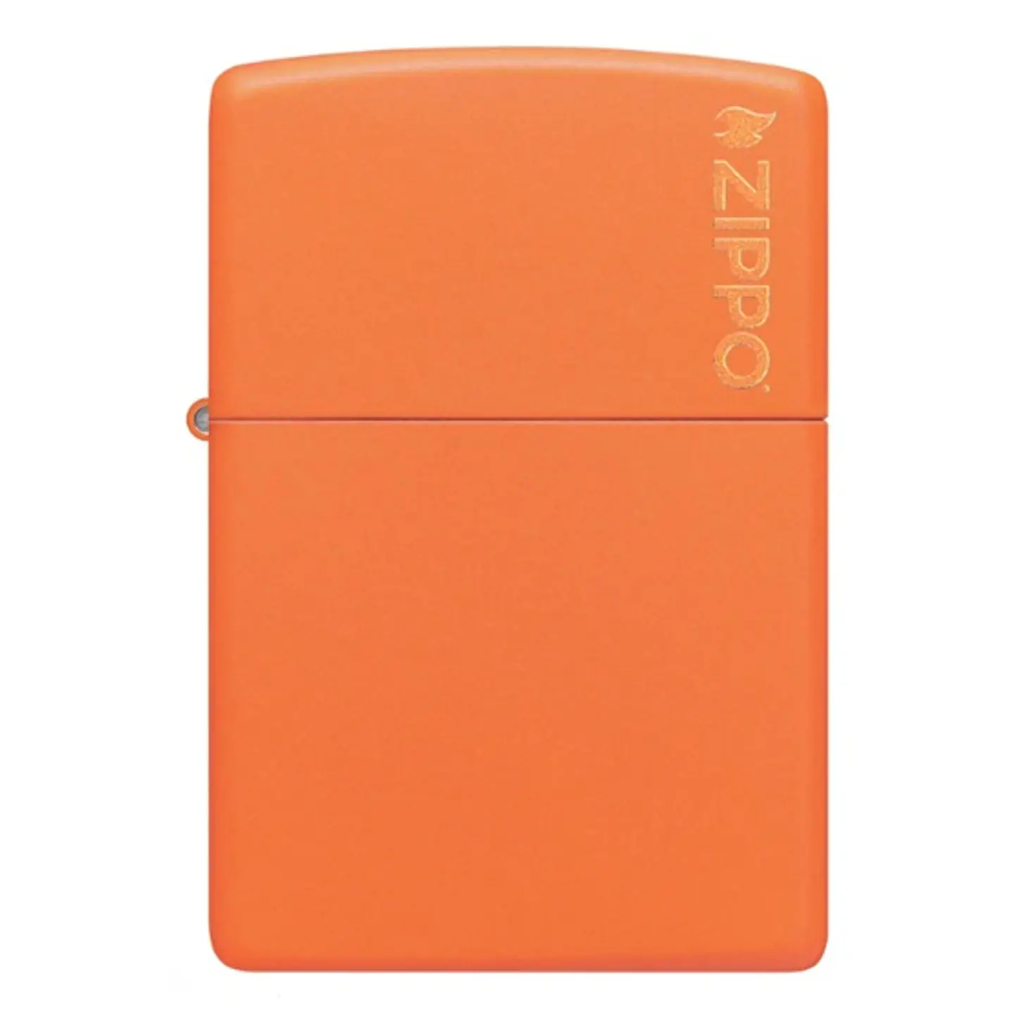 Zippo clásico naranja mate con el logotipo 1