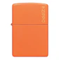 Zippo clásico naranja mate con el logotipo - Miniatura 1