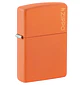 Zippo clásico naranja mate con el logotipo - Miniatura 2