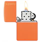 Zippo clásico naranja mate con el logotipo - Miniatura 3