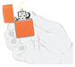 Zippo clásico naranja mate con el logotipo - Miniatura 4
