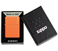 Zippo clásico naranja mate con el logotipo - Miniatura 5