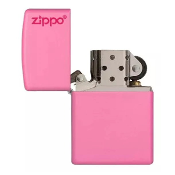 Zippo Classic Pink Matte Logo 2
