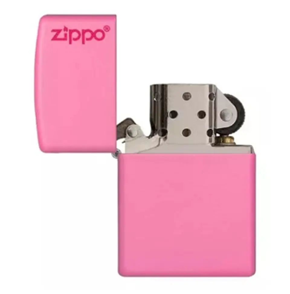 Zippo Classic Pink Matte Logo 2