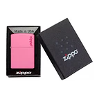 Zippo Classic Pink Matte Logo 4