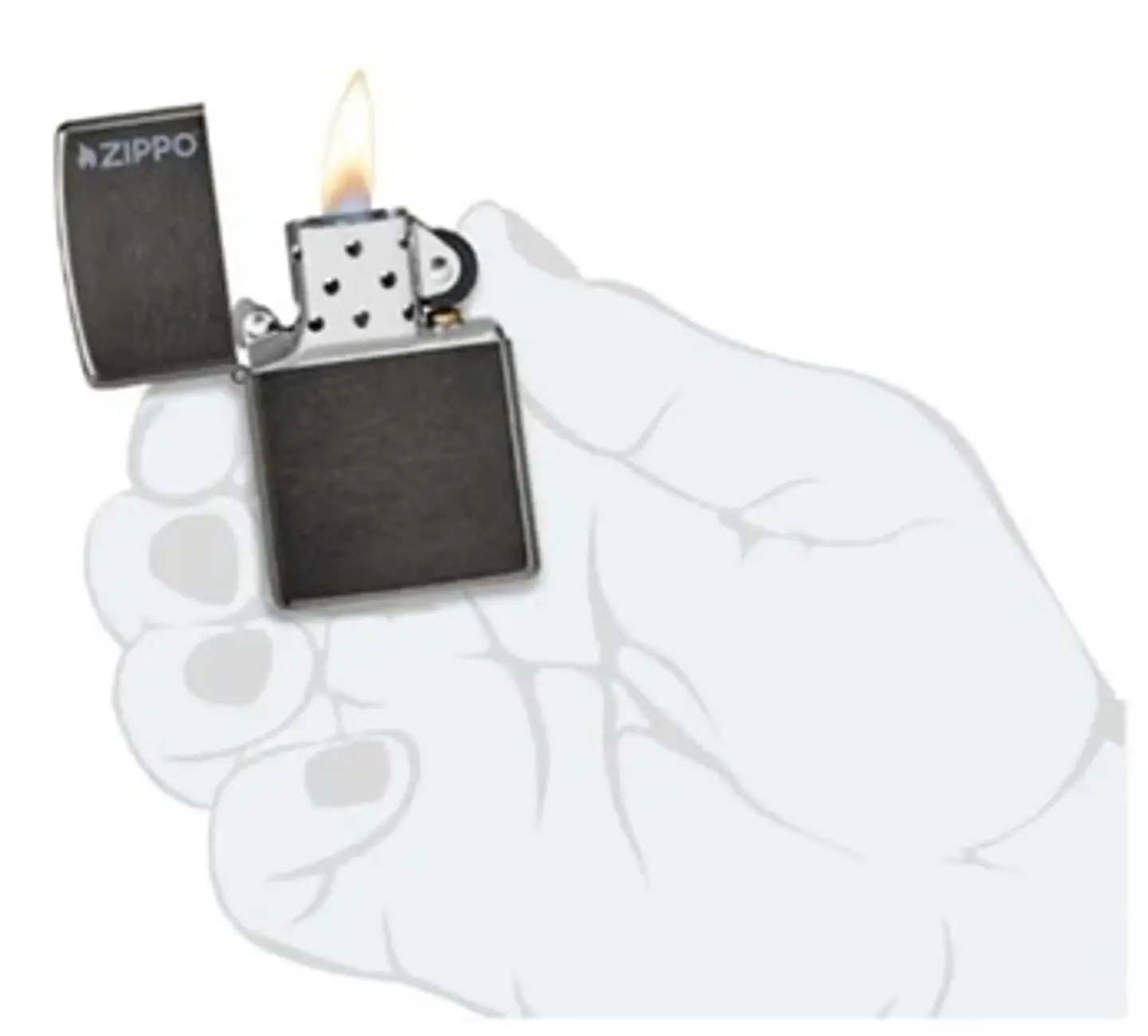 Zippo Classic Grey Zippo Logo 4