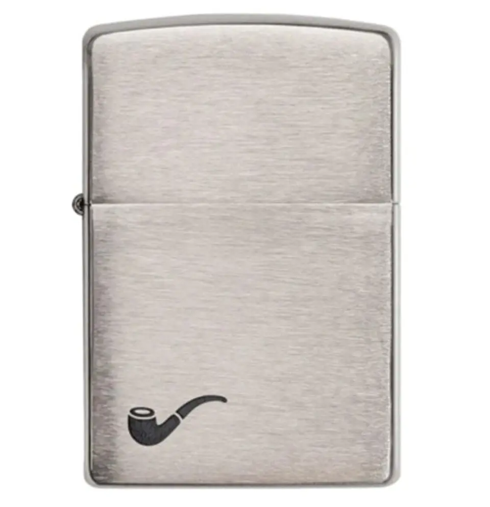 Zippo Pipe Brushed Chrome 1