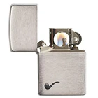 Zippo Pipe Brushed Chrome 2