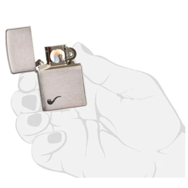 Zippo Pipe Brushed Chrome 3