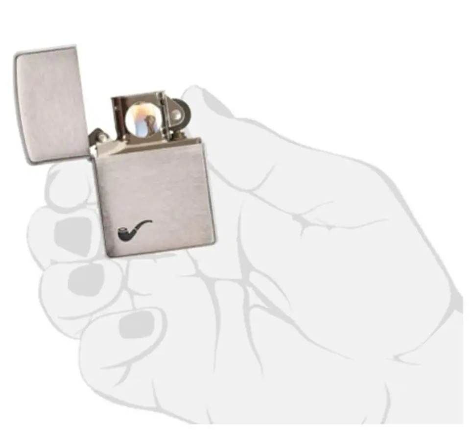 Zippo Pipe Brushed Chrome 3
