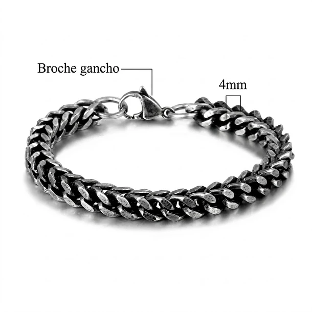 Pulsera Heritage IronWeave – Acero Vintage 5