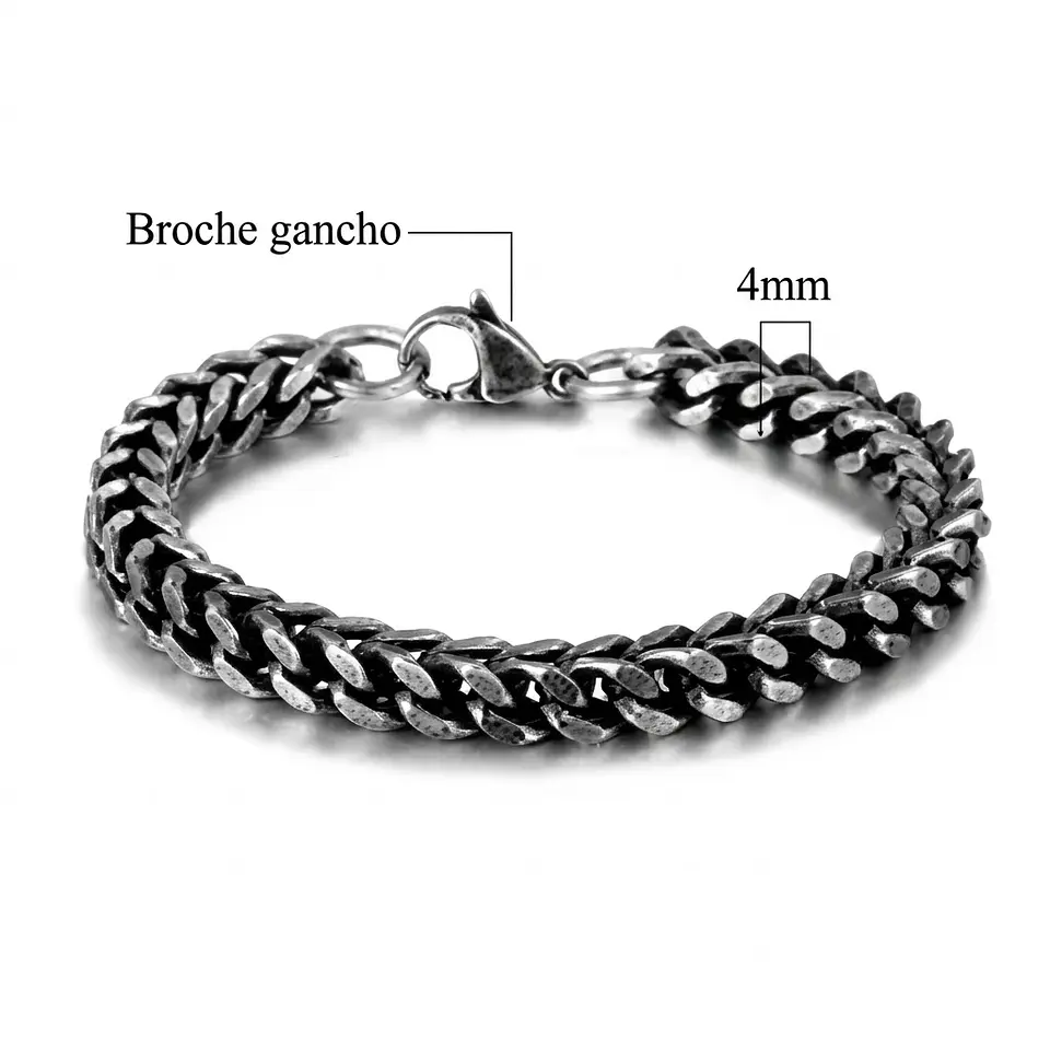 Pulsera Heritage IronWeave – Acero Vintage 5