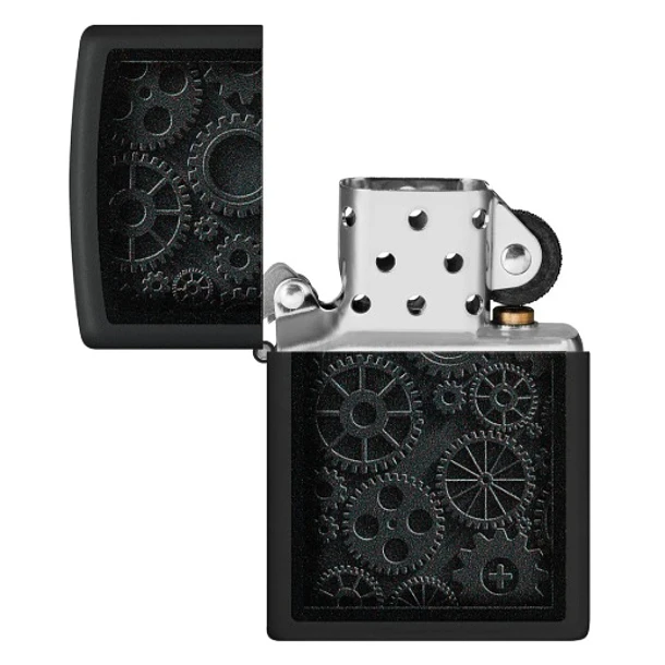 Zippo Steampunk Design Negro 4