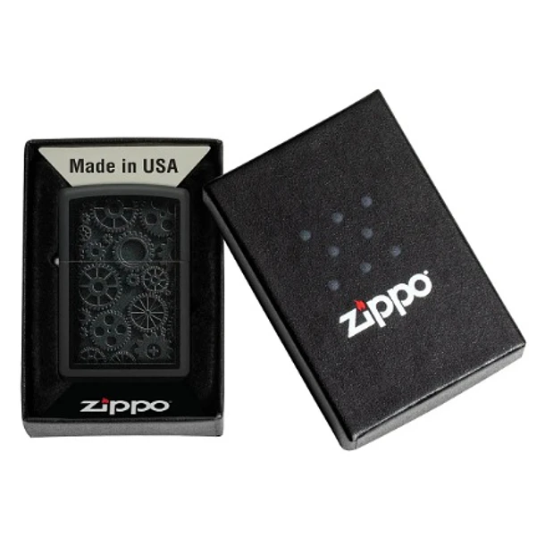Zippo Steampunk Design Negro 5