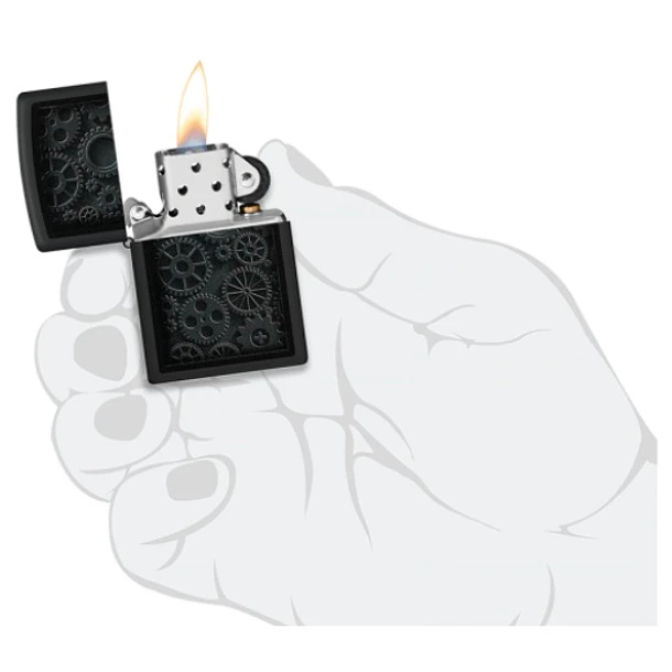 Zippo Steampunk Design Negro 6