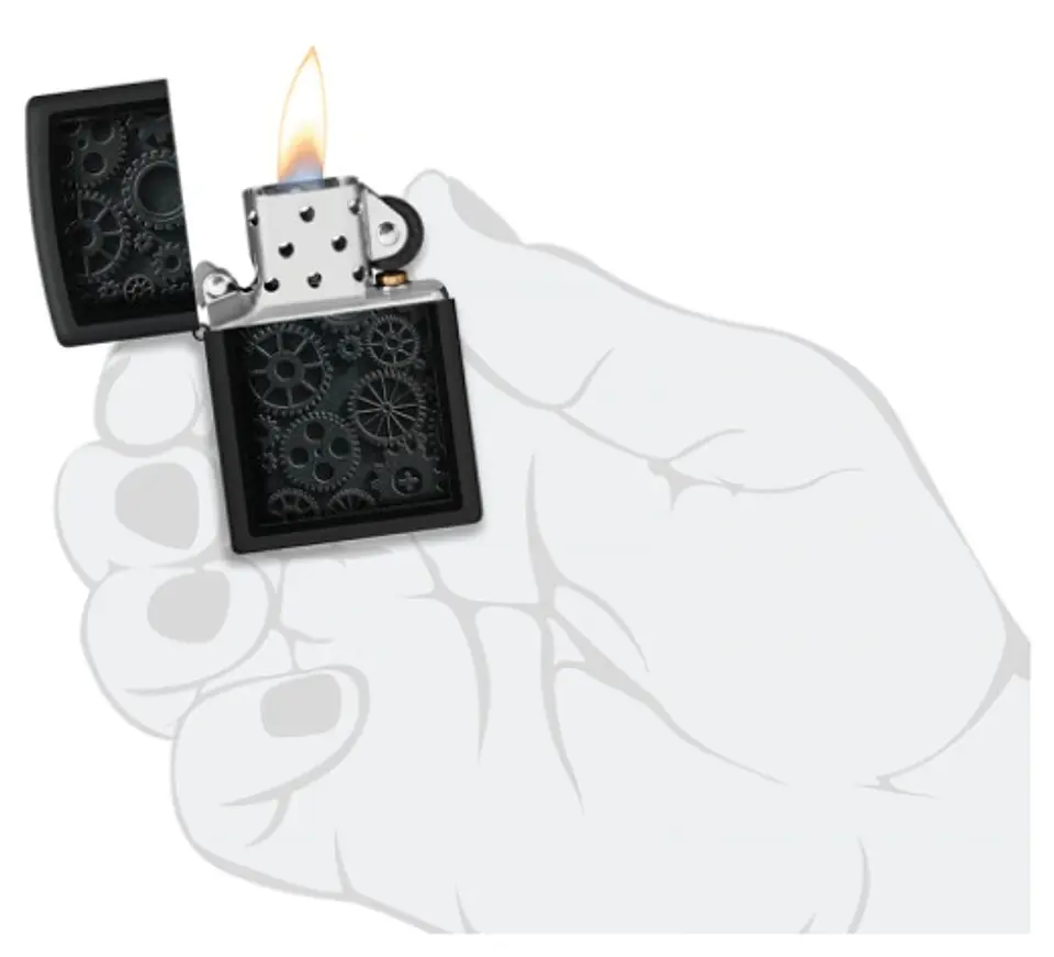 Zippo Steampunk Design Negro 6