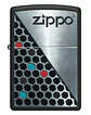 Zippo Hexagon Design Negro - Miniatura 1