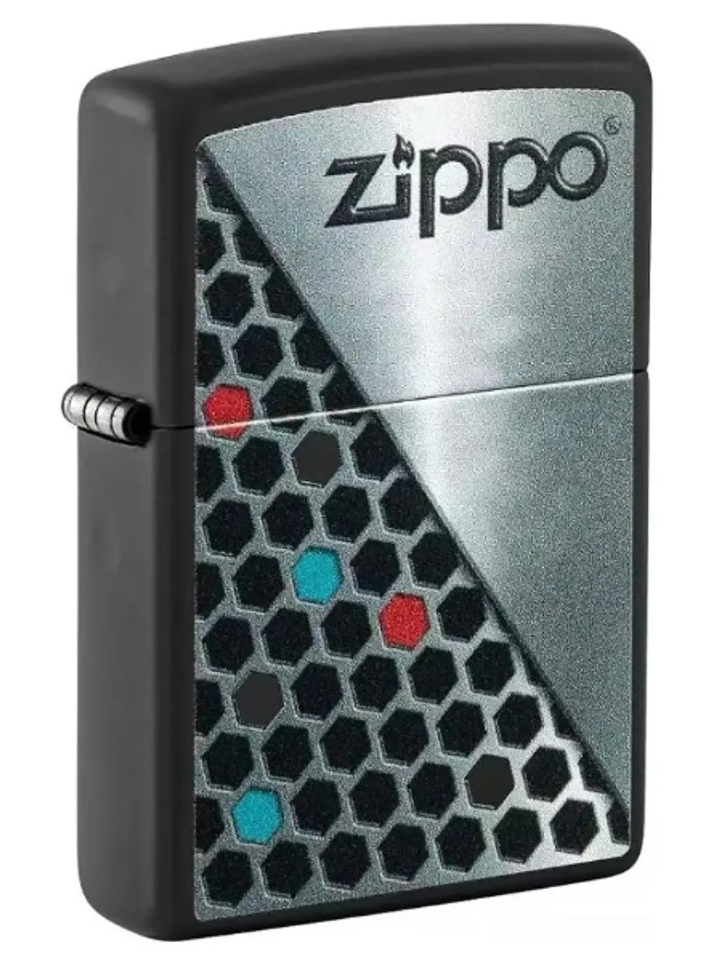 Zippo Hexagon Design Negro 2
