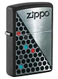 Zippo Hexagon Design Negro - Miniatura 2