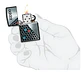 Zippo Hexagon Design Negro - Miniatura 5