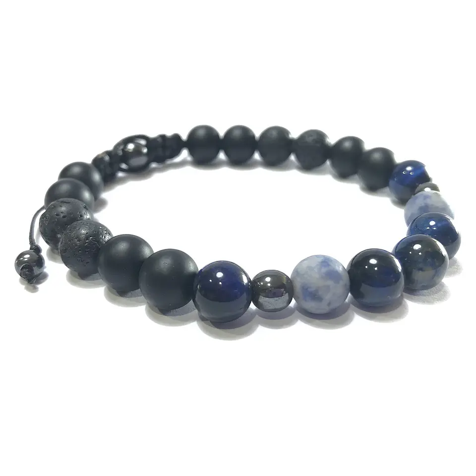 Pulsera Colección Ojo de Tigre & Sodalita  2