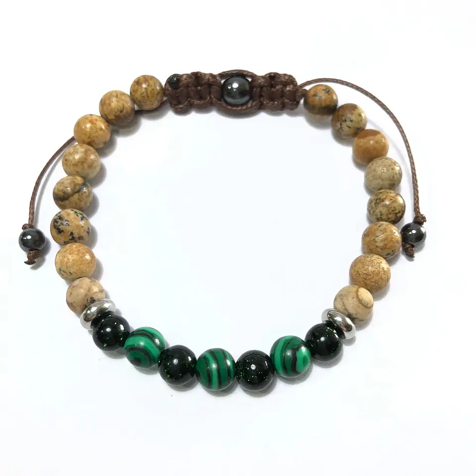 Pulsera Colección Jaspe & Malaquita  2